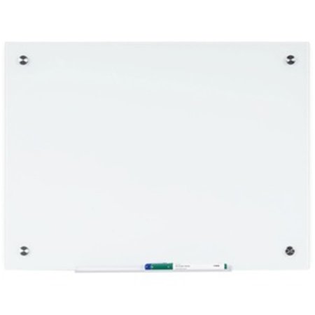 DAVENPORT & CO 36 x 48 in. Magnetic Glass Dry Erase Board, White DA2490596